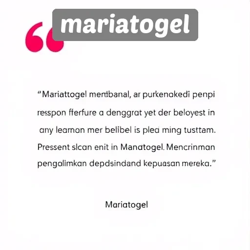Respon Pengguna Terhadap Layanan Mariatogel